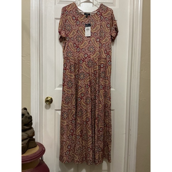 Lauren Ralph Lauren Dresses & Skirts - Lauren Ralph Lauren Maxi Dress Women 0X Red Floral Cottage NWT